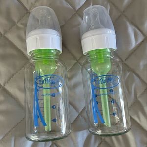 4oz Dr Browns newborn glass bottles